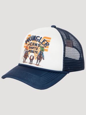 Whataburger Pauly Trucker Hat:Navy:One Size alternative view 2