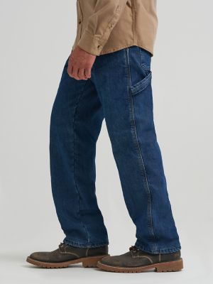 Wrangler® Fleece Lined Carpenter Jean in Dark Stone