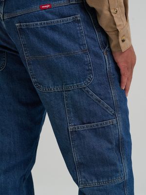 Wrangler® Fleece Lined Carpenter Jean in Dark Stone