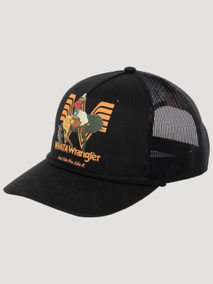 Whataburger Saddle Up Trucker Hat:Black:One Size alternative view