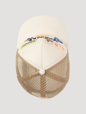 Whataburger Patch Trucker Hat:Beige:One Size alternative view 3