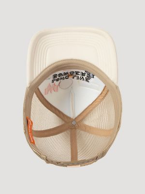 Whataburger Patch Trucker Hat:Beige:One Size alternative view 4