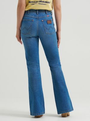Wrangler x Coors Bailey Flare Jean in Golden Blue