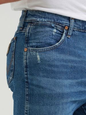 Wrangler&reg; Cowboy Cut&reg; Original Fit Vintage Wash Jean in Indigo Blue alternative view 5