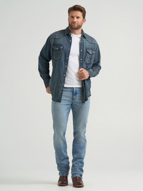 Мужские джинсы Wrangler Cowboy Cut® Slim Fit Vintage Wash Jean