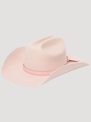 Wrangler Kids' Girl's Bow Back Cowboy Hat In Pink