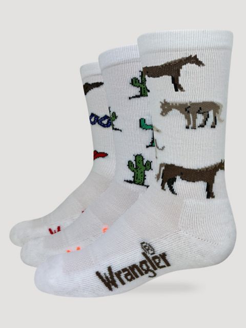 Детские ботинки Wrangler Kid's Novelty Boot Sock (3-Pack)