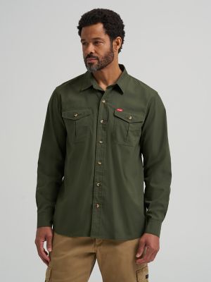 RETØUCH Relaxed Fit L/S Shirt Men's Relaxed Fit Stretch Shirt