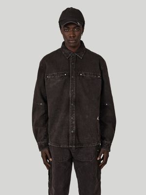 Wrangler x ROA Orte Denim Cargo in Demitasse Brown