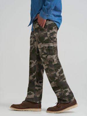 Men's Fleece Lined Cargo Pant in Jungle Camo Choco Chip