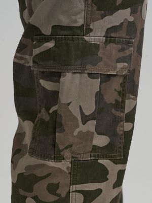 Men's Fleece Lined Cargo Pant in Jungle Camo Choco Chip