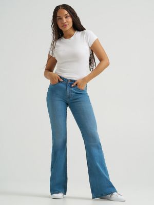 Women's Fierce Flare Embroidered Back Pocket Jean