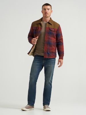 Mens Outpost Heavyweight Shirt Jacket in Maritime Red