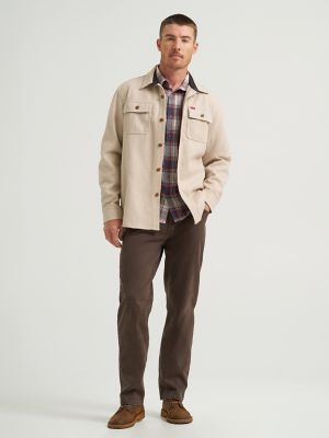 Wrangler® Men's Five Star Premium Brushed Fleece Shirt Jacket