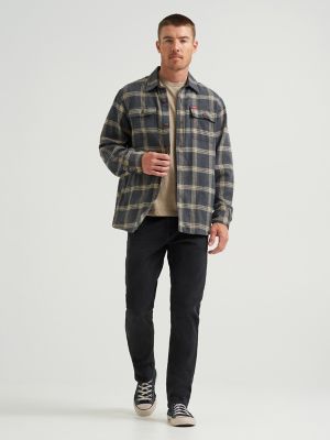 Wrangler® Men's Five Star Premium Brushed Flannel Shirt Jacket