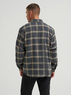 Wrangler® Men's Five Star Premium Brushed Flannel Shirt Jacket