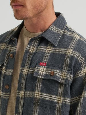 Wrangler® Men's Five Star Premium Brushed Flannel Shirt Jacket