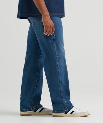 Mens Loose Straight Jean:Retro Blue:36:34 alternative view 4