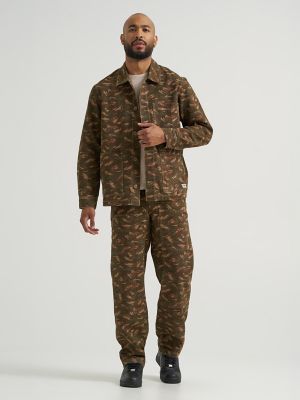 Men's Utility Chore Jacket in Micro Brushstroke Camo