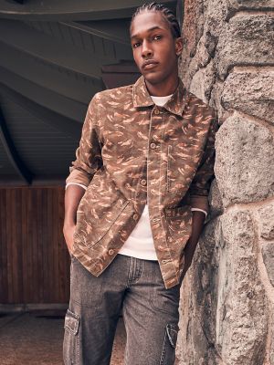Men's Utility Denim Cargo in Mid Blue