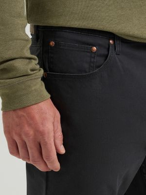 Men's Five Star Premium Flex Taper Twill Jean in Black