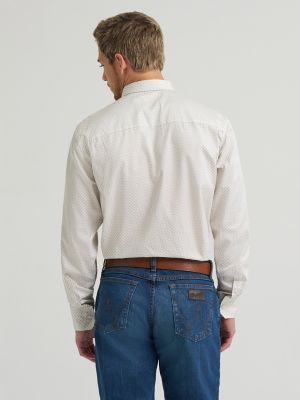 Men's Cody Johnson One Pocket Button Down Shirt in Yellow Charcoal