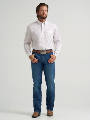 Men's Cody Johnson One Pocket Button Down Shirt in Ruby Dots alternative view