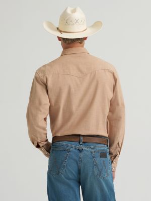 Cody Johnson 2 Pocket Western Snap Shirt:Brown:L alternative view 3
