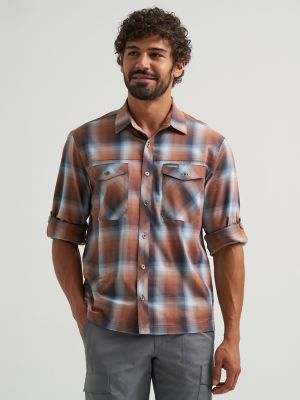 Men's Outdoor Stretch Plaid Shirt