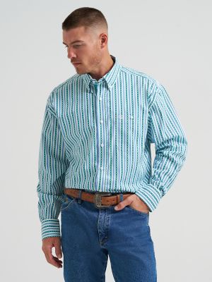 Wrangler® George Strait™ Long Sleeve Button Down One Pocket Shirt