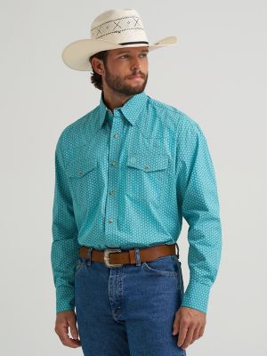 Wrangler® George Strait™ Troubadour Long Sleeve Western Snap Shirt