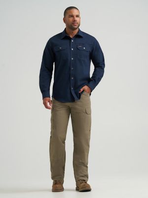 Wrangler&reg; RIGGS Workwear&reg; Ground Cloth Work Shirt in Navy