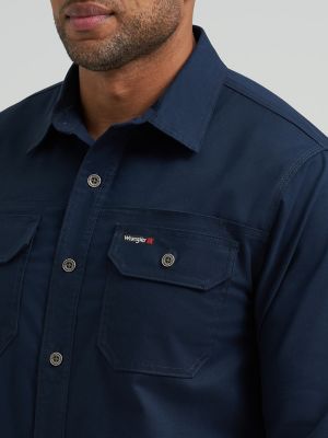 Wrangler&reg; RIGGS Workwear&reg; Ground Cloth Work Shirt in Navy