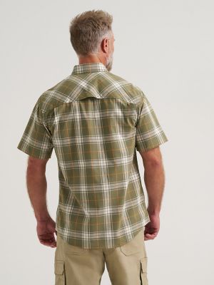 Wrangler RIGGS Workwear&reg; Foreman Plaid Work Shirt in Olive
