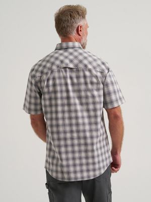 Wrangler RIGGS Workwear&reg; Foreman Plaid Work Shirt in Cloud Grey alternative view 3