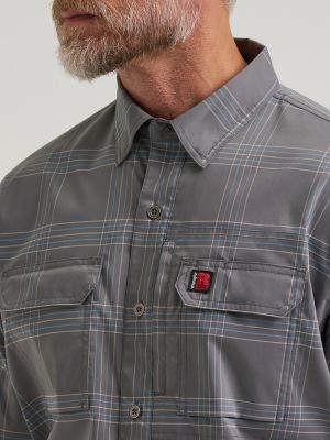 Wrangler&reg; RIGGS Workwear&reg; Technical All Season Shirt in Grey Plaid