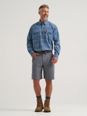 Wrangler&reg; RIGGS Workwear&reg; Technical All Season Shirt in Blue Plaid