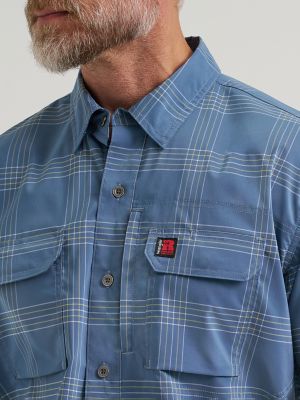 Wrangler&reg; RIGGS Workwear&reg; Technical All Season Shirt in Blue Plaid
