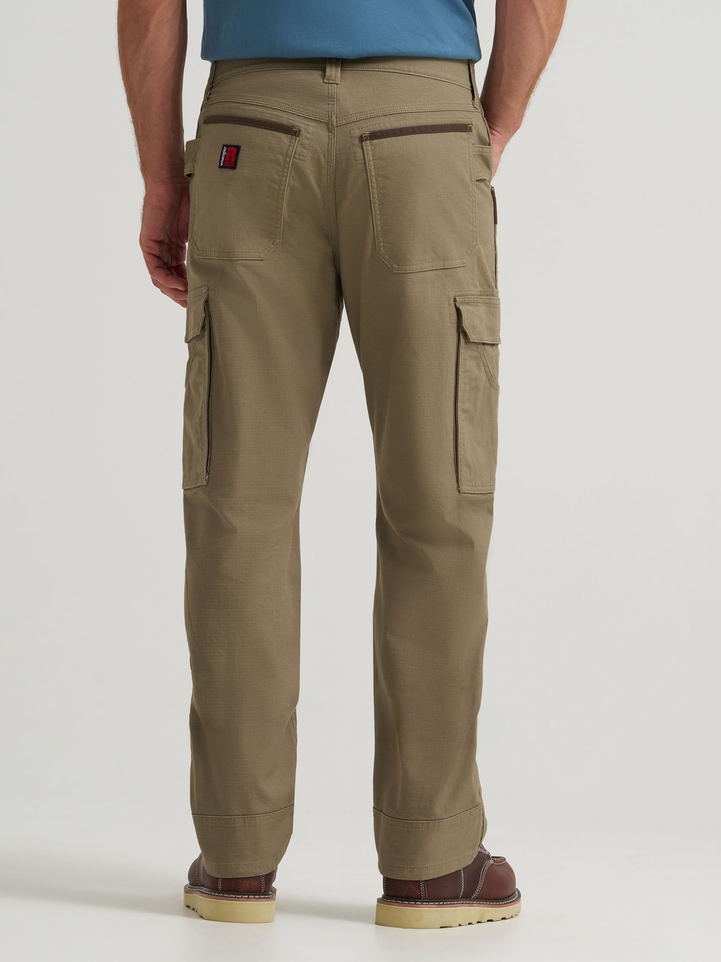 Мужские брюки Wrangler Riggs Workwear® Performance Ripstop Ranger Cargo Pant, цвет: Коричневый — фото 3