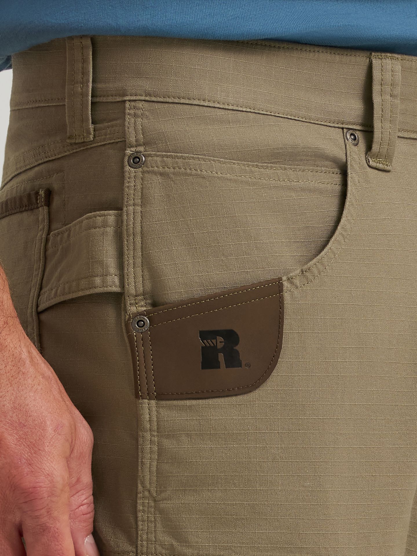 Мужские брюки Wrangler Riggs Workwear® Performance Ripstop Ranger Cargo Pant, цвет: Коричневый — фото 7