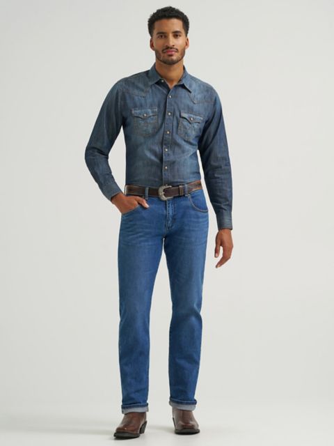 Мужские джинсы Wrangler Men's Wrangler Retro® Selvedge Slim Fit Straight Leg Jean