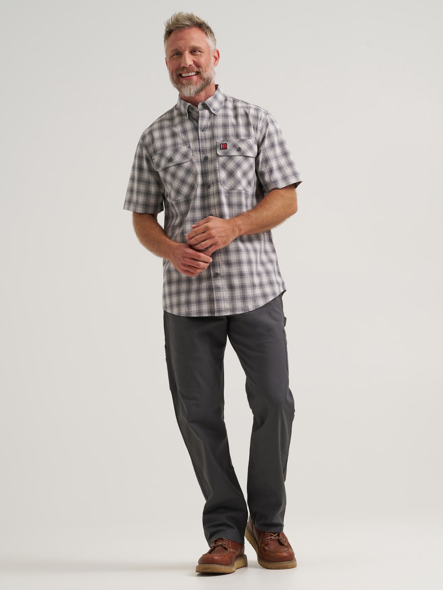 Мужские брюки Wrangler Riggs Workwear® Performance Carpenter, цвет: Асфальтовый — фото 1