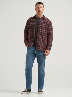 Men's Five Star Premium Plaid Sherpa Lined Shirt Jacket