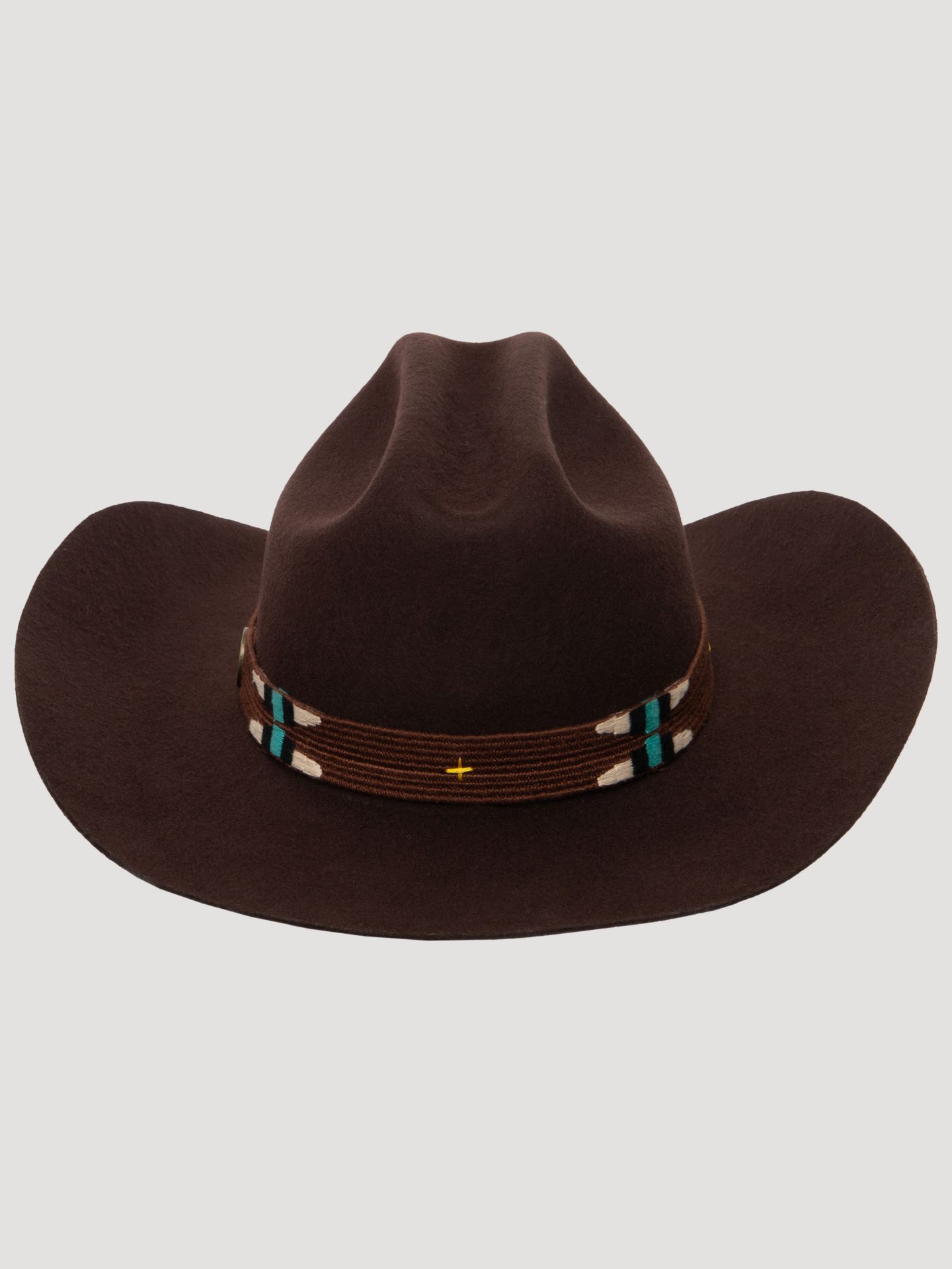 Мужской головной убор Wrangler Classic Cattleman's Crease Cowboy Hat, цвет: Тёмный коричневый — фото 3