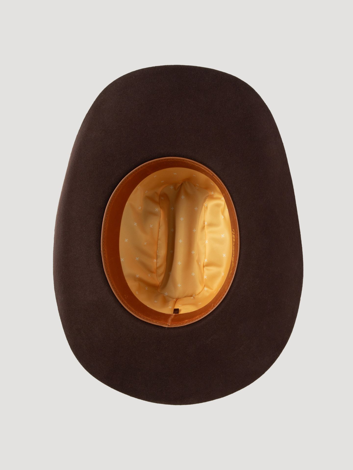 Мужской головной убор Wrangler Classic Cattleman's Crease Cowboy Hat, цвет: Тёмный коричневый — фото 5