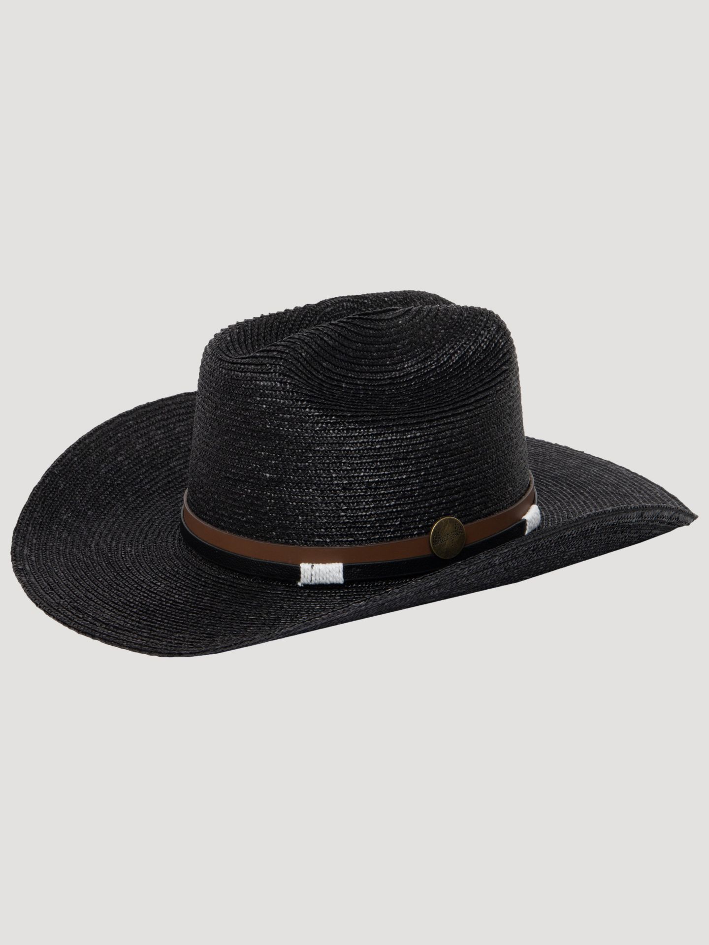 Мужской головной убор Wrangler Outlaw Country Cowboy Hat, цвет: Чёрный — фото 1
