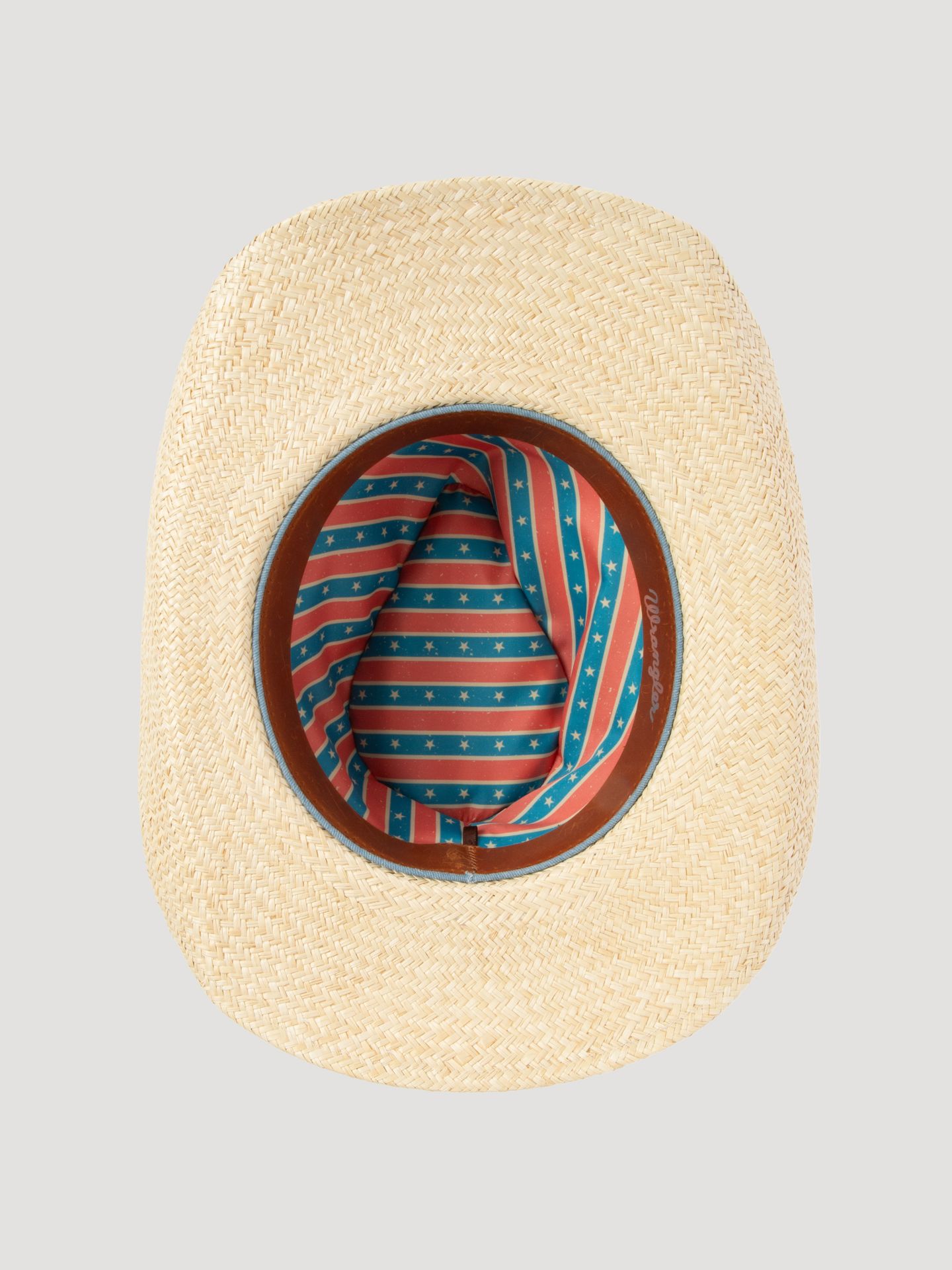 Мужской головной убор Wrangler Denim Straw Cowboy Hat, цвет: Натуральный — фото 4