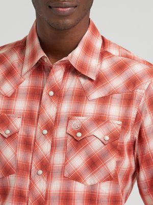 Men's Wrangler Retro&reg; Short Sleeve Sawtooth Pocket Western Snap Shirt