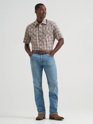 Men's Wrangler Retro&reg; Short Sleeve Sawtooth Pocket Western Snap Shirt