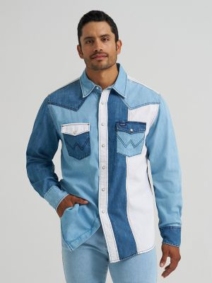 Vintage-Inspired Western Snap Workshirt